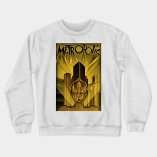 Metropolis, Fritz Lang, 1926 - vintage movie poster Crewneck Sweatshirt